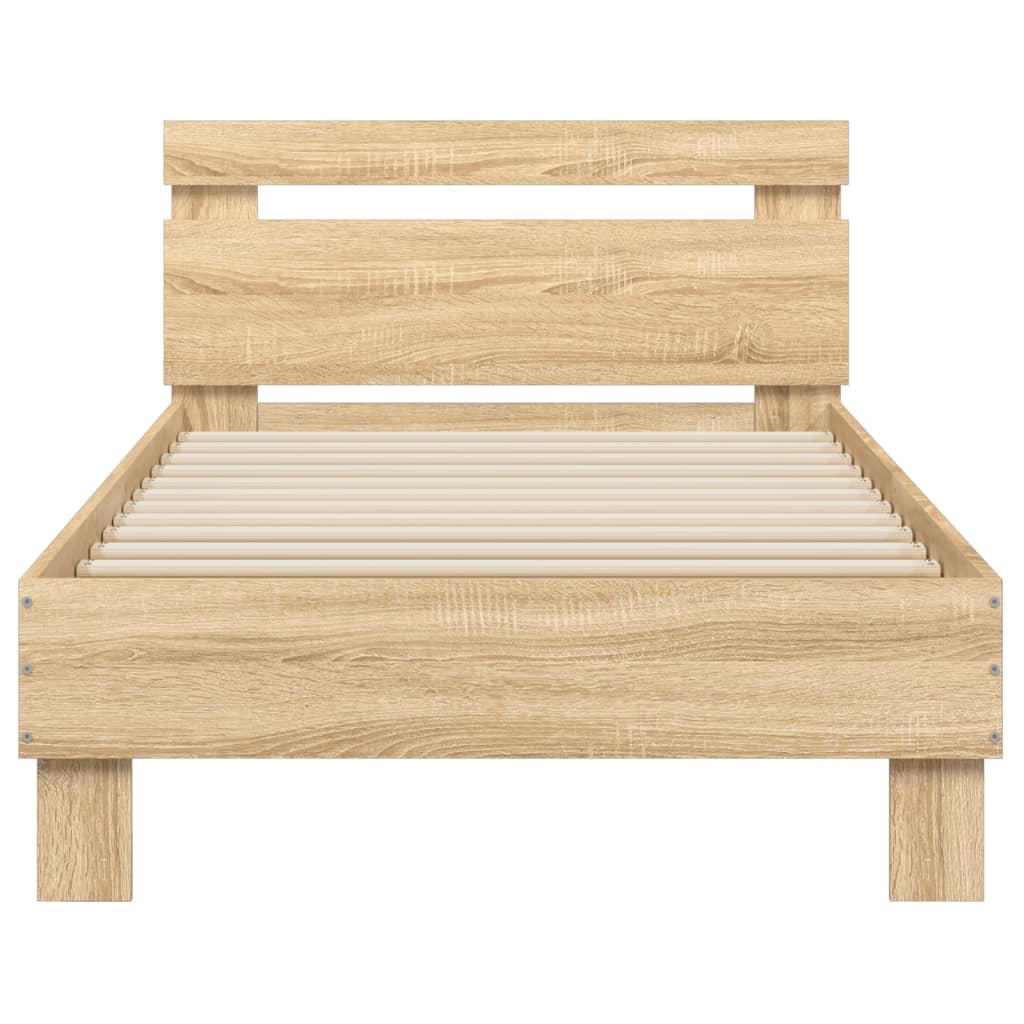 sengeramme m. sengegavl 90x190 cm uden madras sonoma-eg