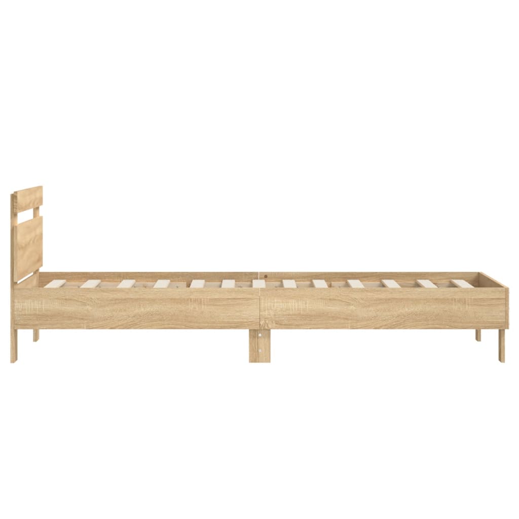 sengeramme m. sengegavl 90x190 cm uden madras sonoma-eg