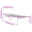 sengeramme m. sengegavl 90x200 cm uden madras sonoma-eg