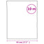 vinduesfolie 45x1000 cm PVC matteret hvid