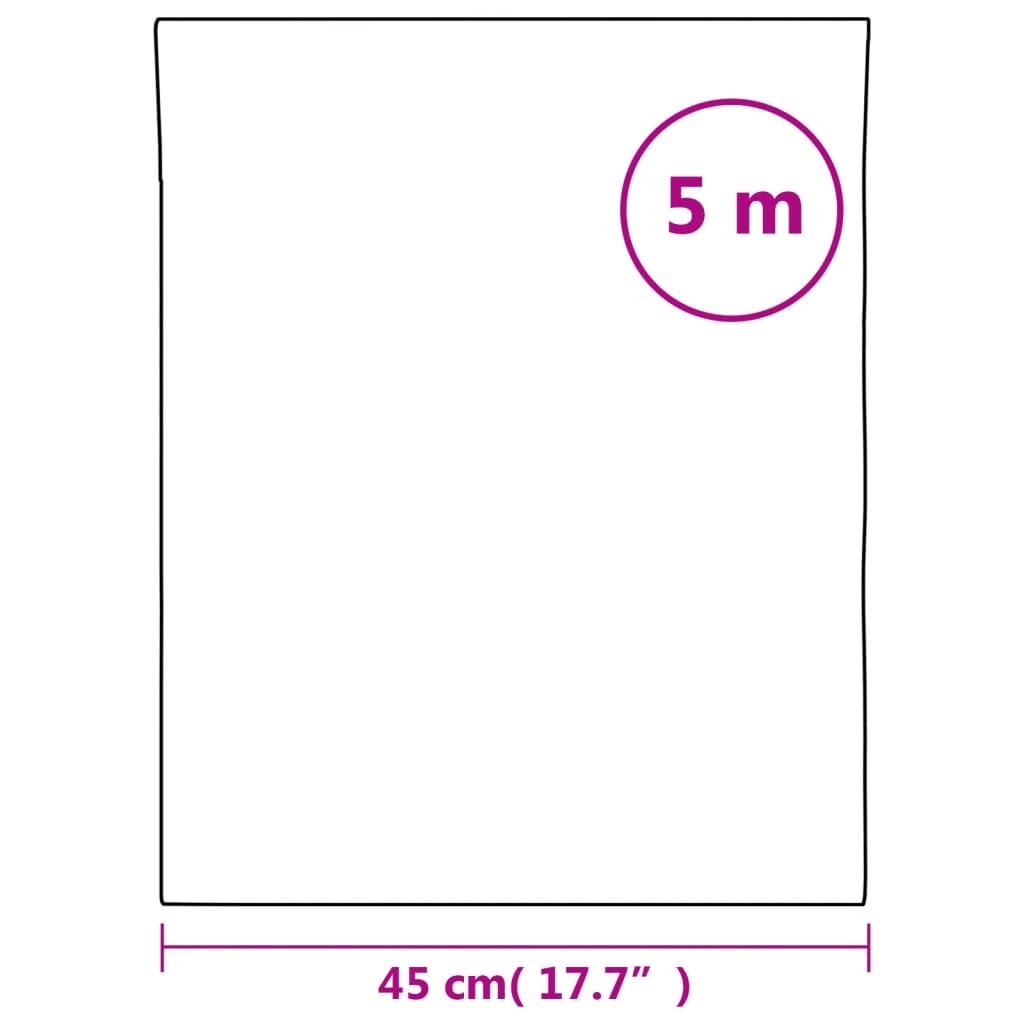 vinduesfolie 45x500 cm stribet PVC matteret