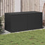 opbevaringsboks til haven 283 l polyrattan sort