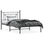 sengeramme med sengegavl 107x203 cm metal sort
