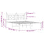 sengeramme med sengegavl 183x213 cm metal sort