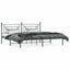 sengeramme med sengegavl 193x203 cm metal sort