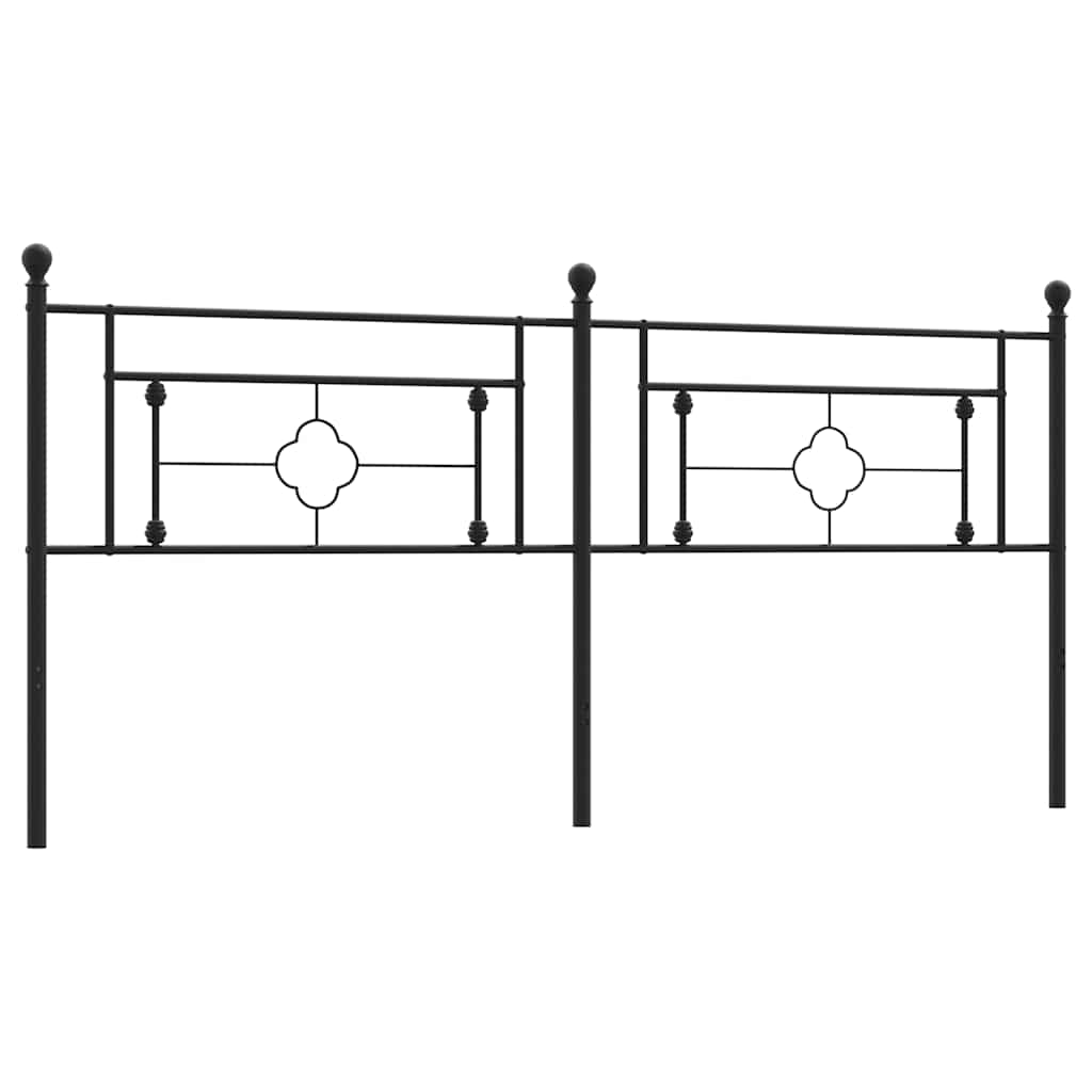 udskiftningsgavl 193 cm metal sort