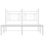 sengeramme med sengegavl 140x190 cm metal hvid