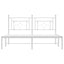 sengeramme med sengegavl 160x200 cm metal hvid