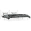 sengeramme med sengegavl 193x203 cm metal hvid