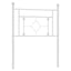 udskiftningsgavl 75 cm metal hvid