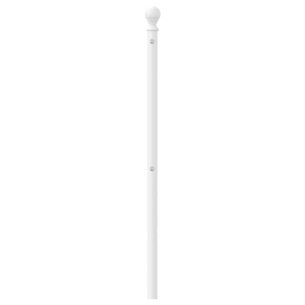 udskiftningsgavl 75 cm metal hvid