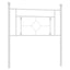 udskiftningsgavl 100 cm metal hvid