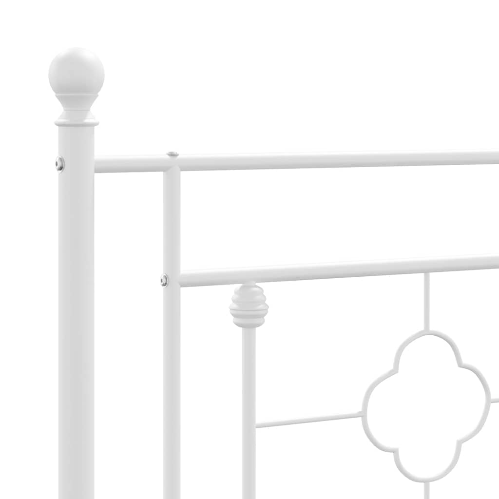 udskiftningsgavl 193 cm metal hvid