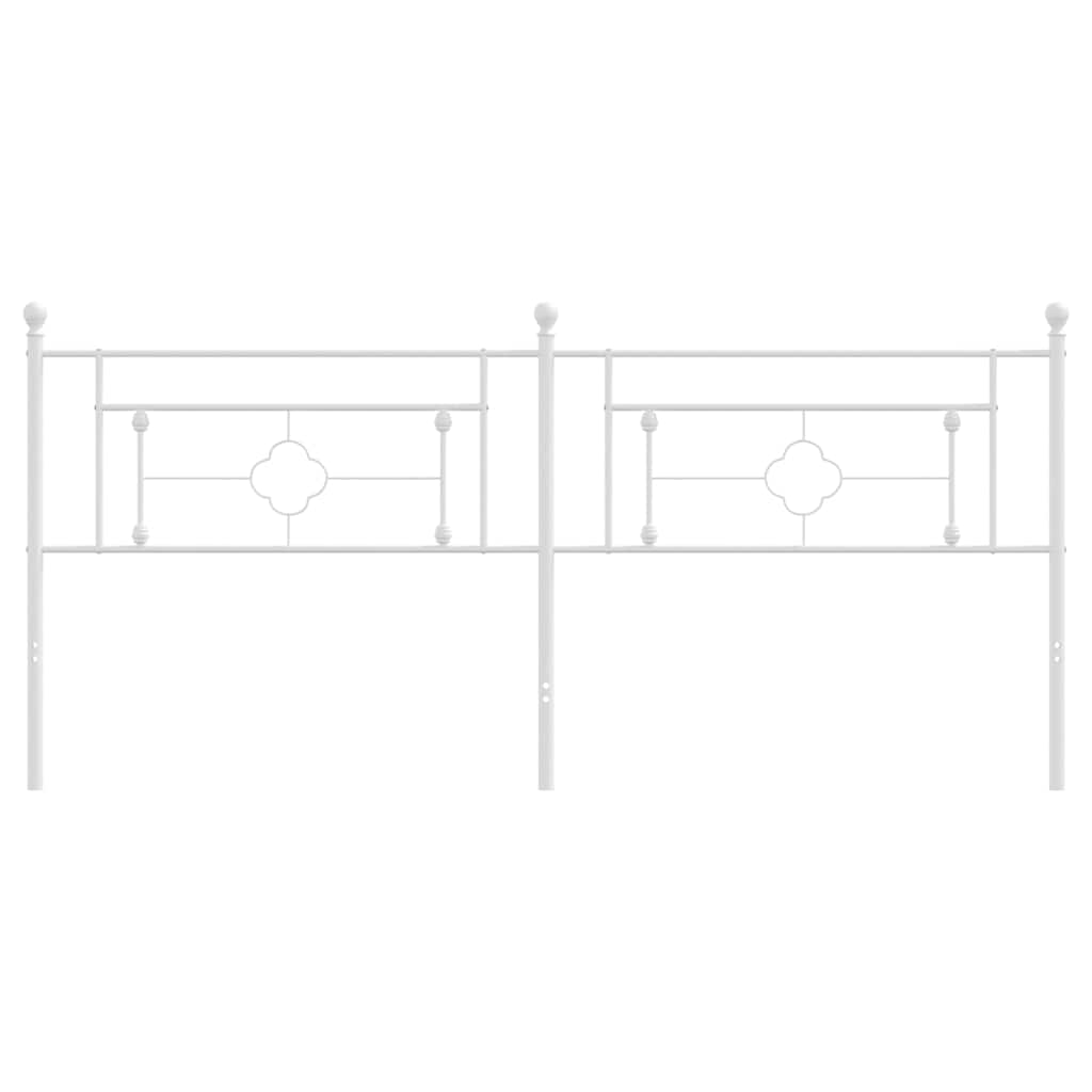 udskiftningsgavl 200 cm metal hvid