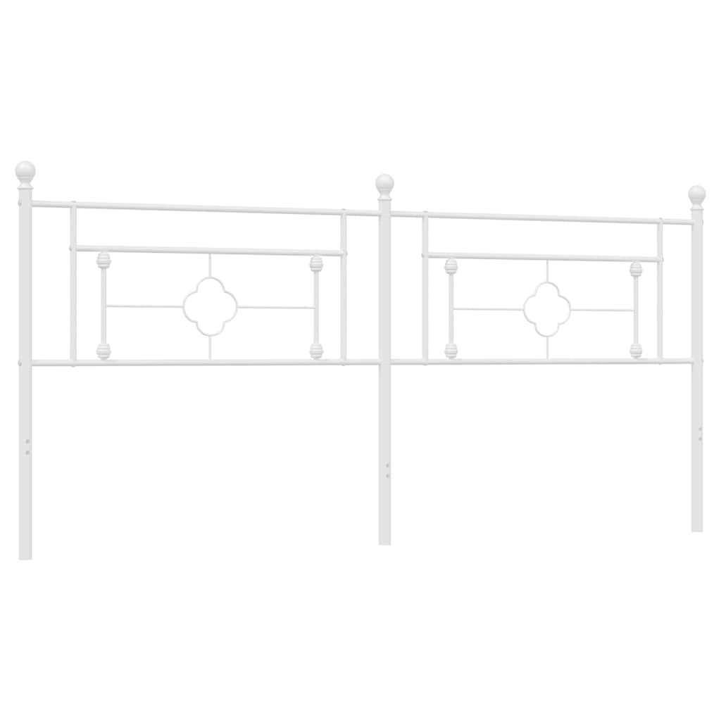 udskiftningsgavl 200 cm metal hvid
