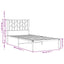 sengeramme med sengegavl 90x200 cm metal sort