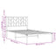 sengeramme med sengegavl 100x200 cm metal sort