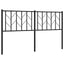 udskiftningsgavl 150 cm metal sort
