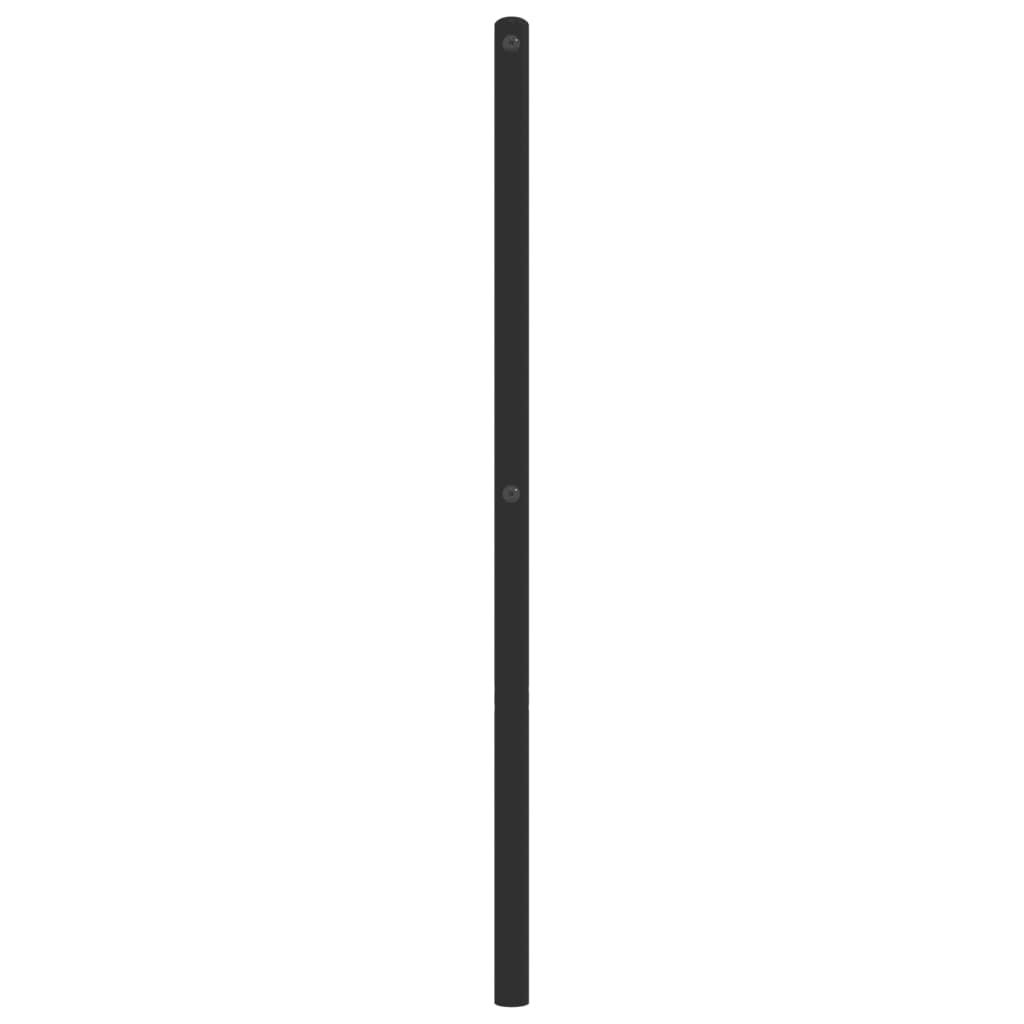 udskiftningsgavl 150 cm metal sort