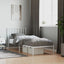 sengeramme med sengegavl 80x200 cm metal hvid