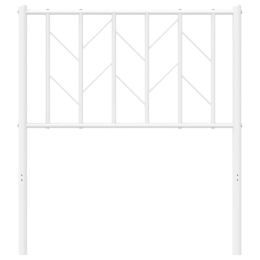 udskiftningsgavl 75 cm metal hvid
