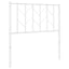 udskiftningsgavl 80 cm metal hvid