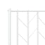 udskiftningsgavl 180 cm metal hvid