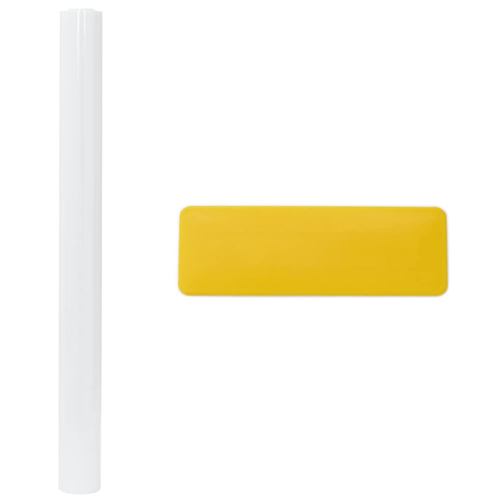 vinduesfolier 3 stk. matteret PVC hvid
