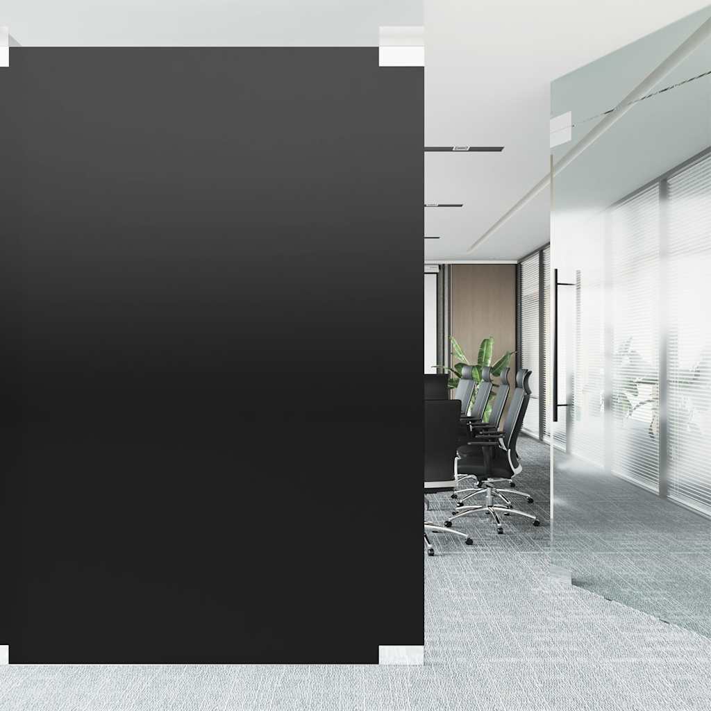 vinduesfolier 5 stk. matteret PVC sort