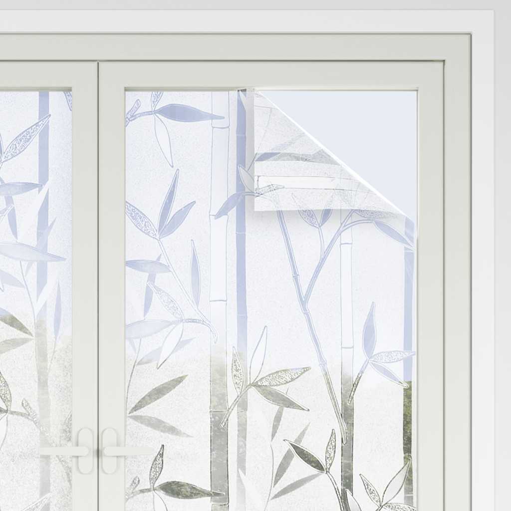 vinduesfolier 2 stk. bambusmønster matteret PVC