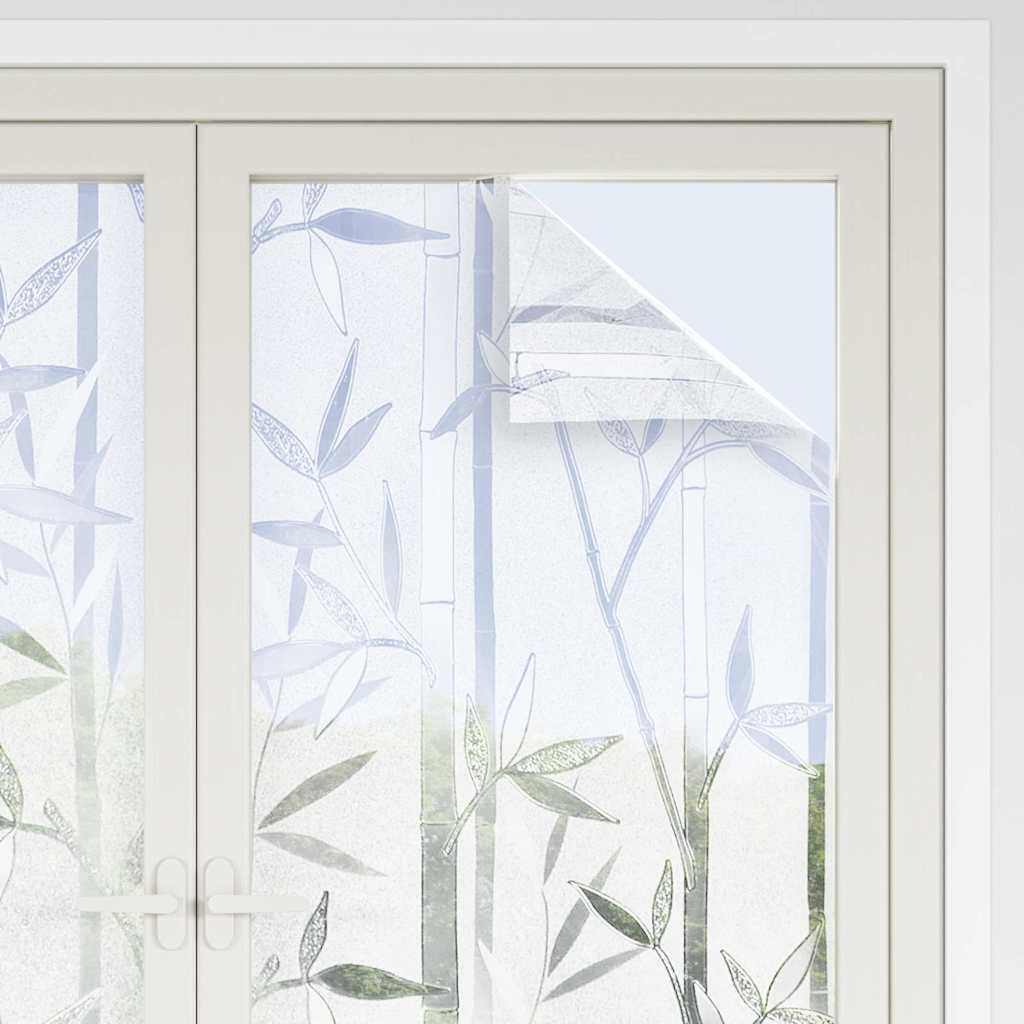 vinduesfolier 4 stk. bambusmønster matteret PVC