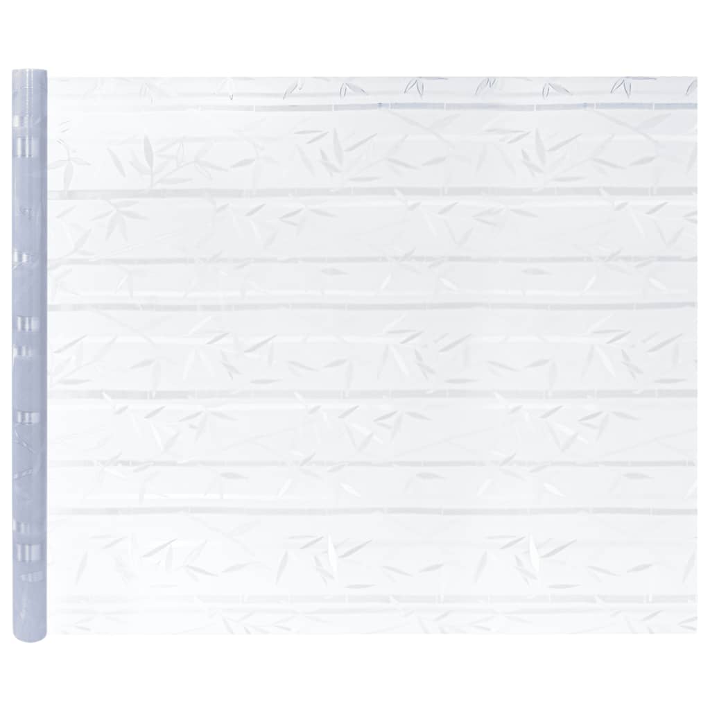 vinduesfolier 2 stk. bambusmønster matteret PVC