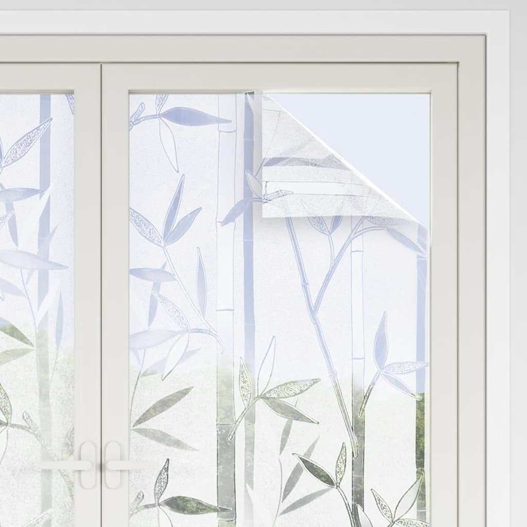 vinduesfolier 4 stk. bambusmønster matteret PVC