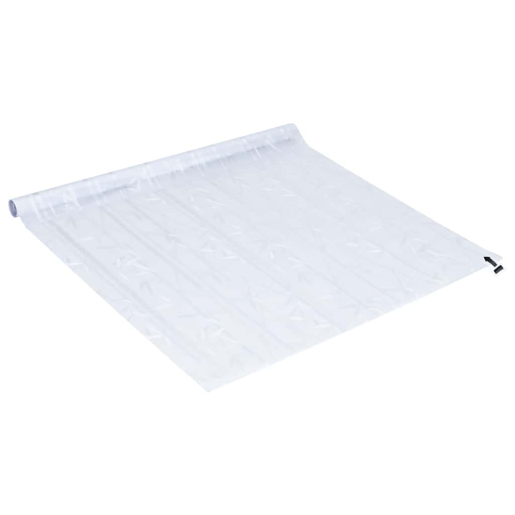 vinduesfolier 4 stk. bambusmønster matteret PVC