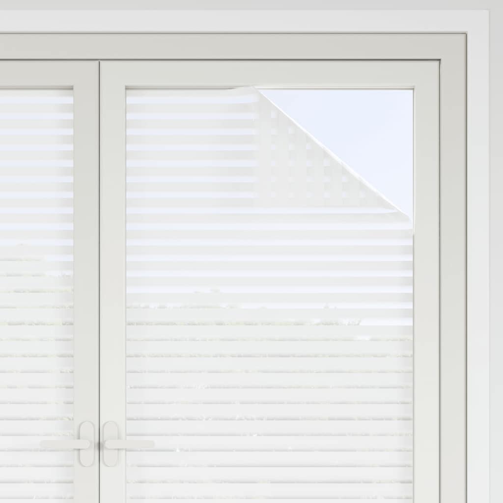 vinduesfolier 2 stk. stribemønster matteret PVC