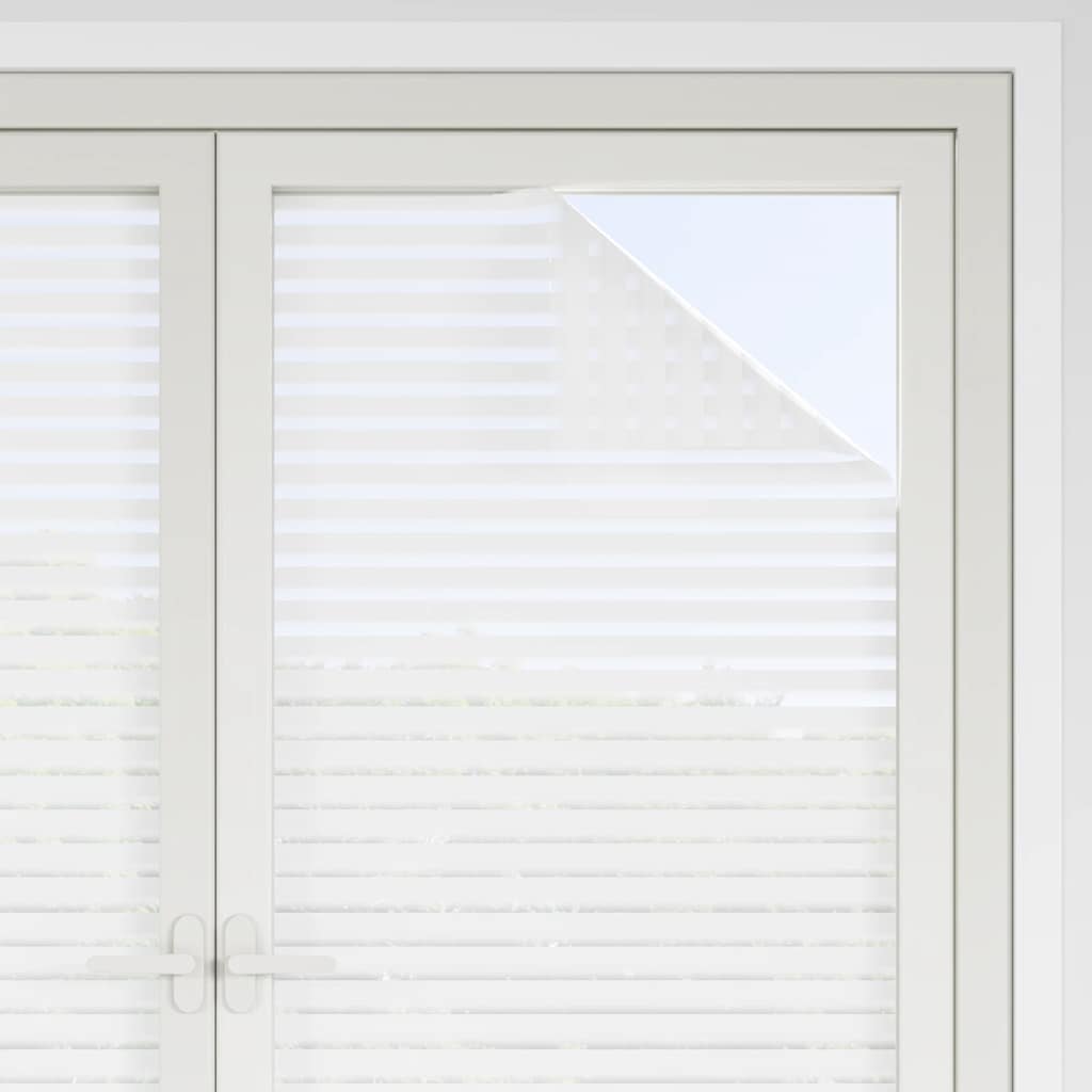 vinduesfolier 4 stk. stribemønster matteret PVC