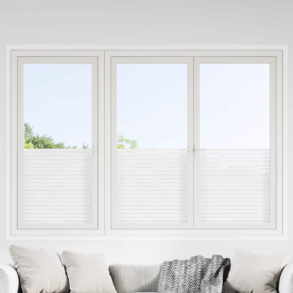 vinduesfolier 2 stk. stribemønster matteret PVC