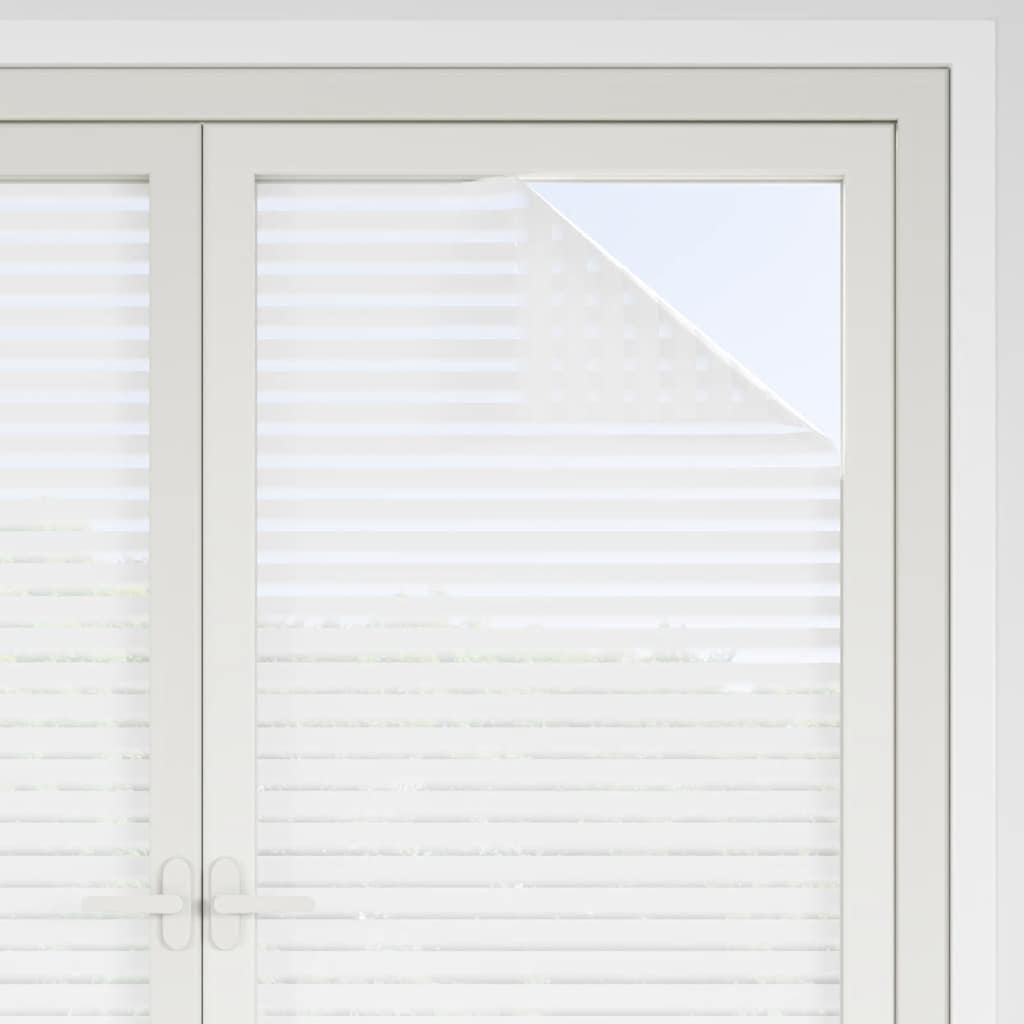 vinduesfolier 4 stk. stribemønster matteret PVC