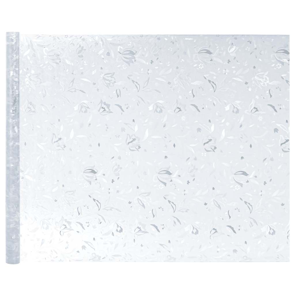 vinduesfolier 4 stk. blomstermønster matteret PVC