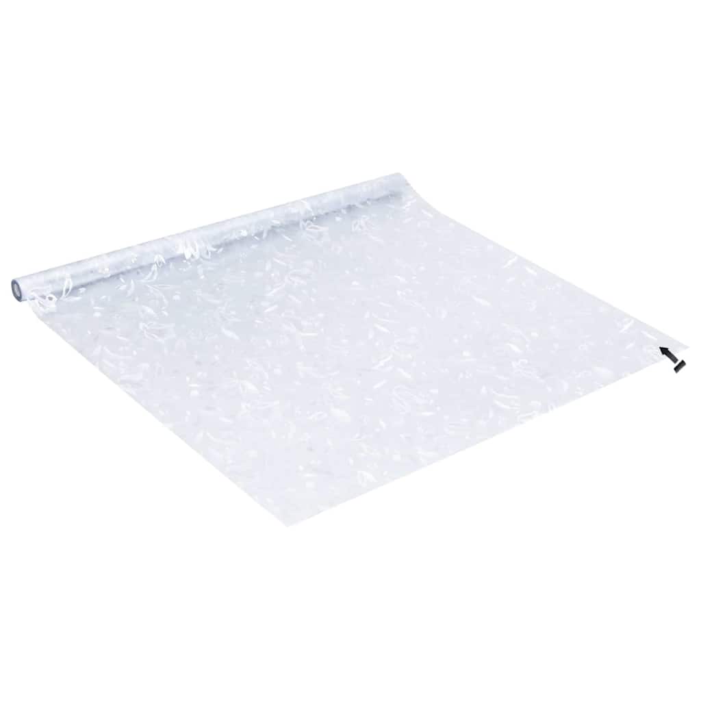 vinduesfolier 4 stk. blomstermønster matteret PVC