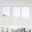 vinduesfolier 4 stk. blomstermønster matteret PVC