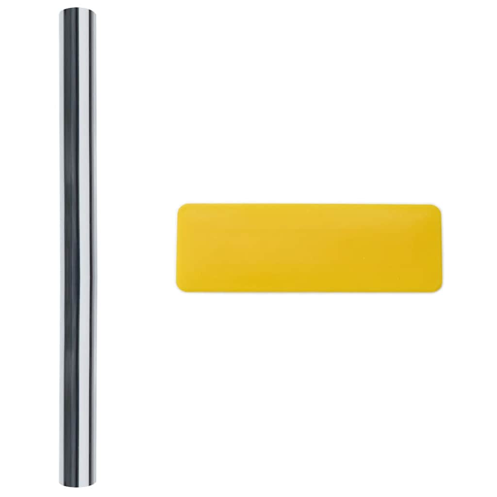 solfilm 5 stk. reflekterende effekt PVC sølvfarvet