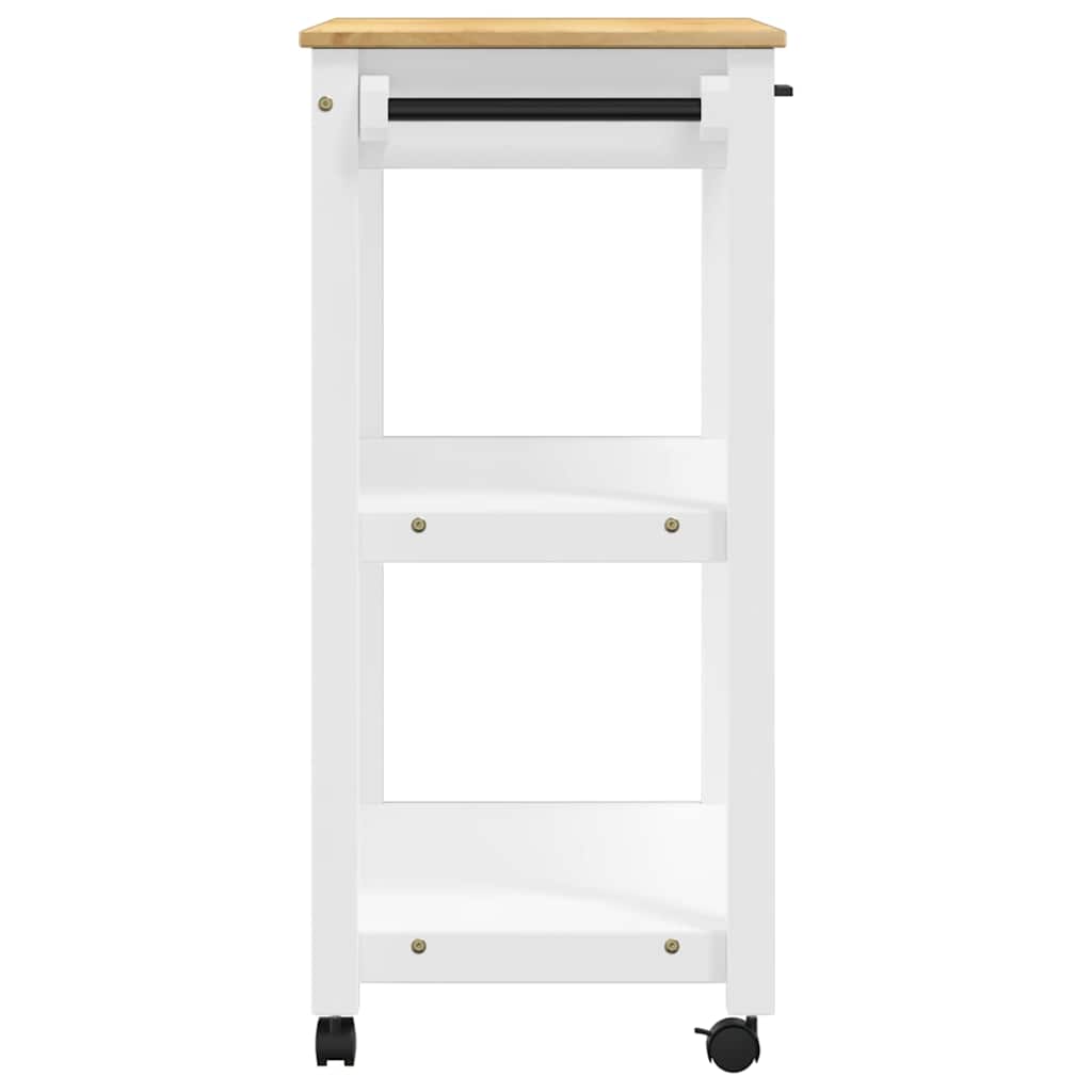 køkkenvogn MONZA 84x40x88,5 cm massivt fyrretræ