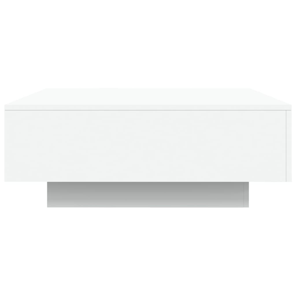 sofabord 80x80x31 cm konstrueret træ hvid