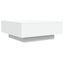 sofabord 80x80x31 cm konstrueret træ hvid