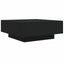 sofabord 80x80x31 cm konstrueret træ sort