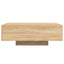 sofabord med LED-lys 85x55x31 cm sonoma-eg