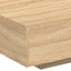 sofabord med LED-lys 85x55x31 cm sonoma-eg