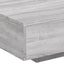 sofabord med LED-lys 85x55x31 cm grå sonoma-eg