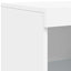 skænk med LED-lys 41x37x100 cm hvid